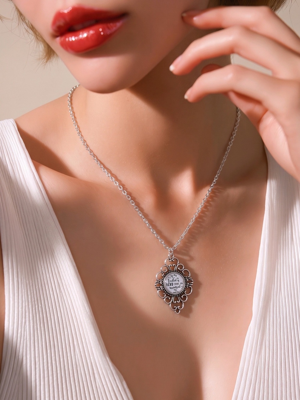 Plunder Jonah 2:2 Necklace  Silver Tone